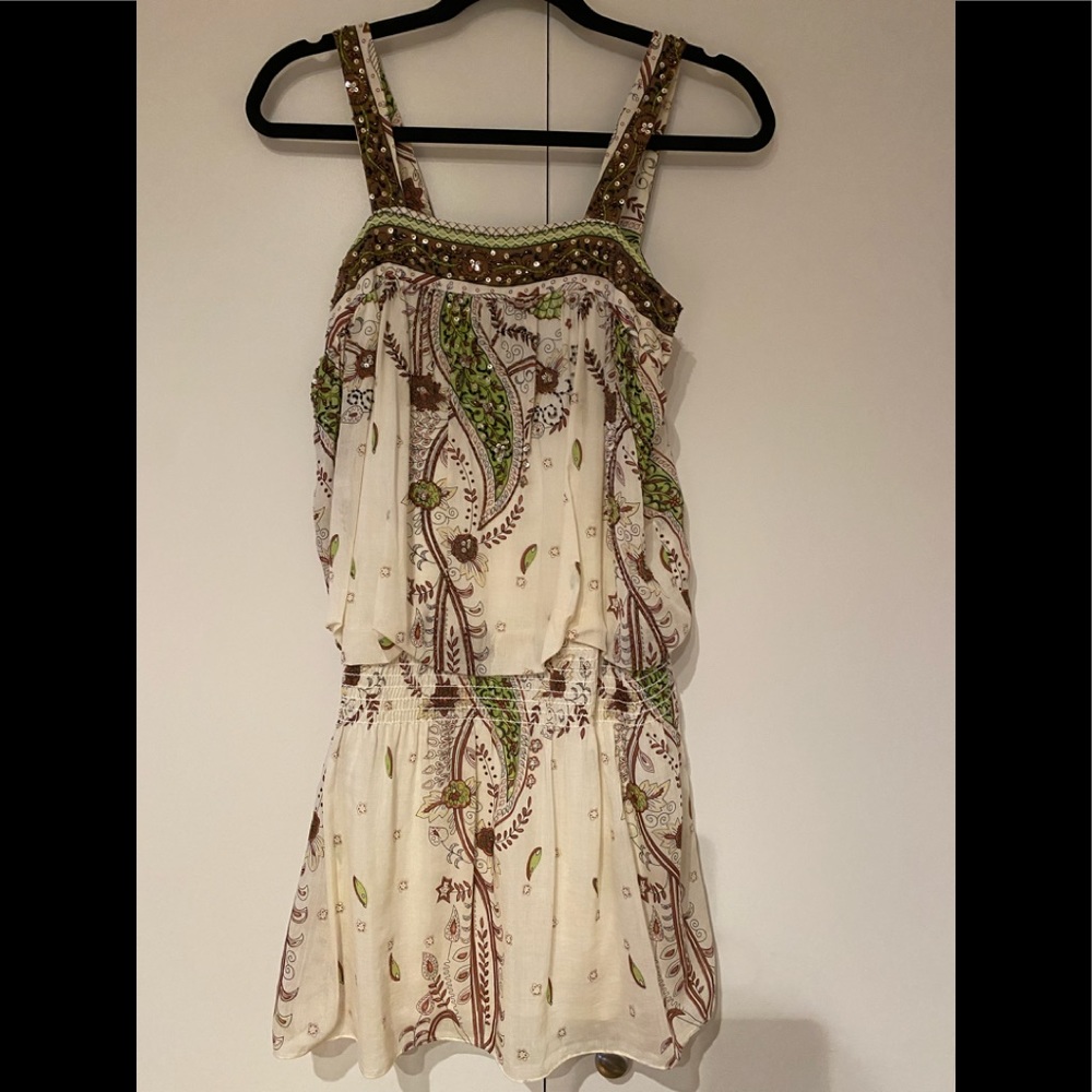 Beaded and sequin Voile Dress
